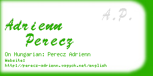 adrienn perecz business card